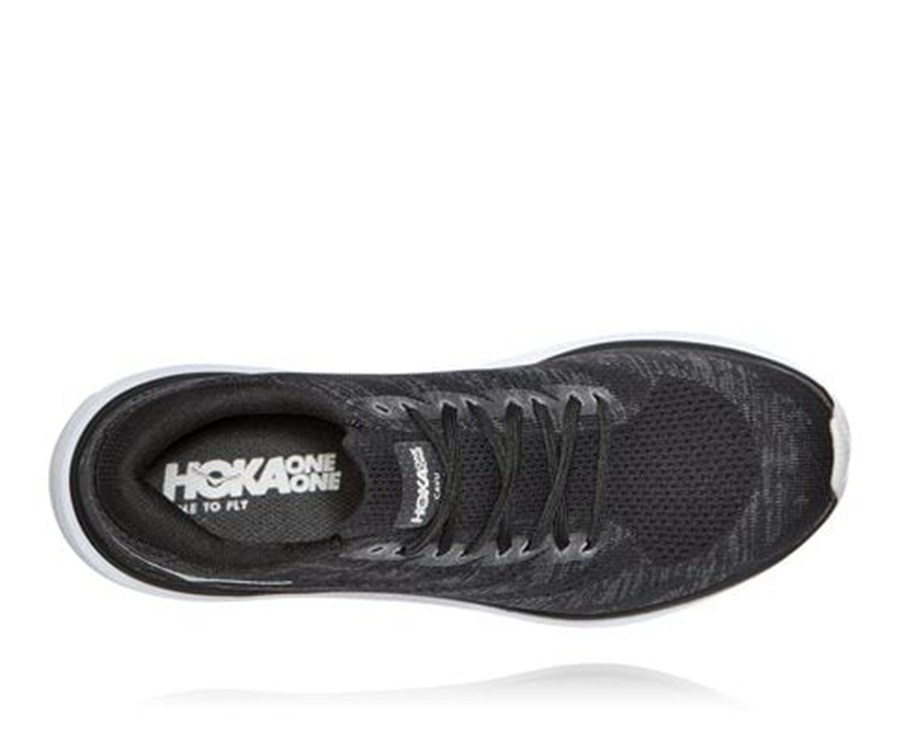 Hoka One One Hardloopschoenen Heren - Cavu 3 - Zwart/Wit - EJ4309862